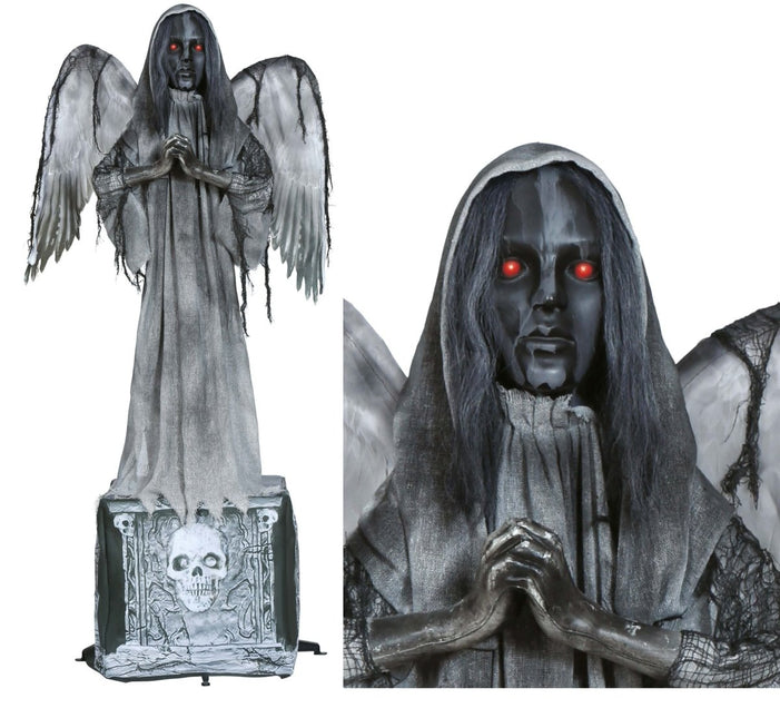 Halloween Standbeeld Engel Met Licht En Geluid 1,7m - Partywinkel - 8434077248515