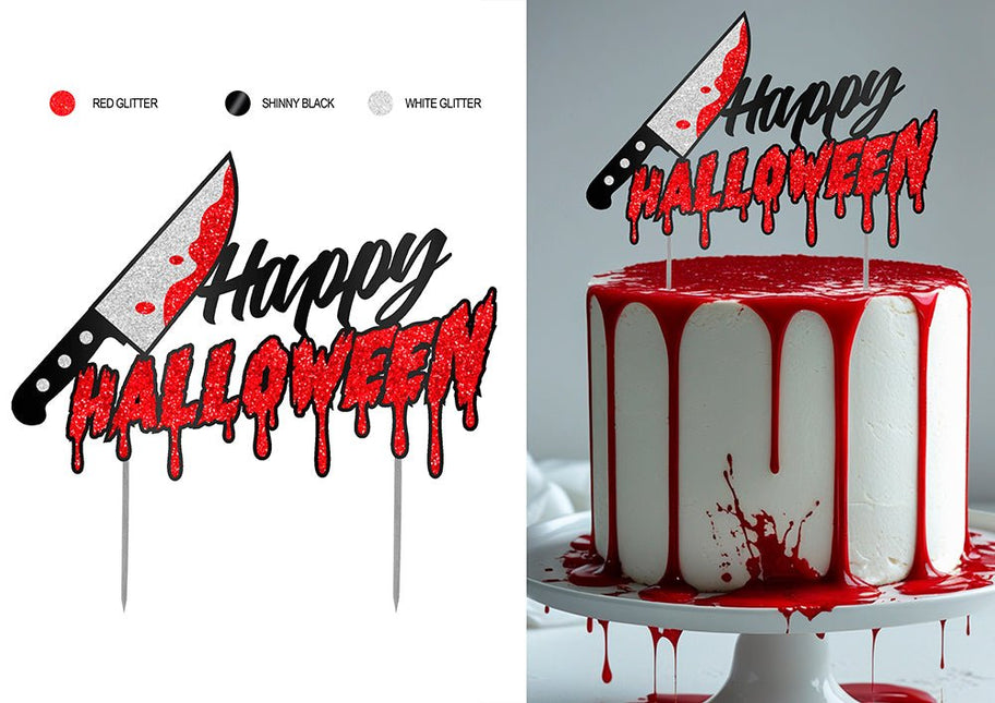 Halloween Taarttopper Glitter van Fiestas Guirca koop je bij Partywinkel
