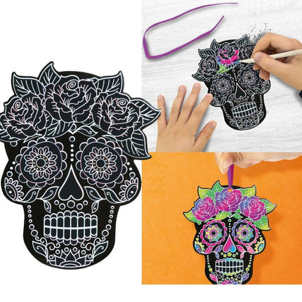 Halloween Tafeldecoratie Zwart Mexicaanse Silhouetten 12cm 6st - Partywinkel - 8434077315095