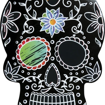 Halloween Tafeldecoratie Zwart Mexicaanse Silhouetten 12cm 6st - Partywinkel - 8434077315095