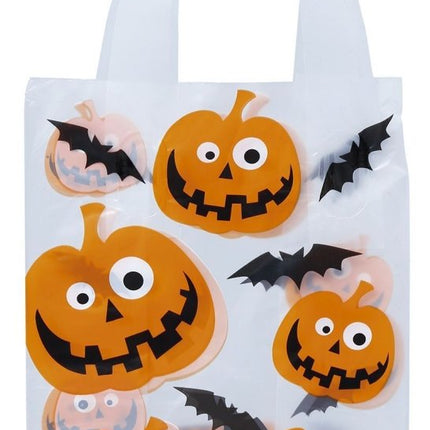 Halloween Tasjes Pompoen 14x30cm 6st van Fiestas Guirca koop je bij Partywinkel