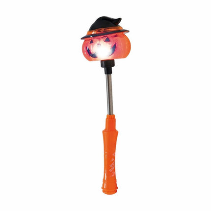 Halloween Toverstaf Pompoen Met Licht 24cm van Fiestas Guirca koop je bij Partywinkel