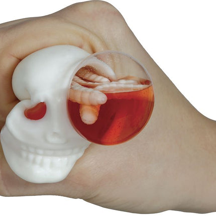 Halloween Uitdeelcadeautjes Hersenen Met Wormen 8cm 12st - Partywinkel - 8434077190838
