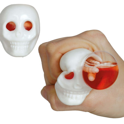 Halloween Uitdeelcadeautjes Hersenen Met Wormen 8cm 12st - Partywinkel - 8434077190838