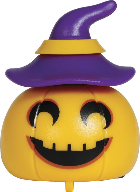 Halloween Uitdeelcadeautjes Pompoen Met Wiel 6cm 12st - Partywinkel - 8434077269480