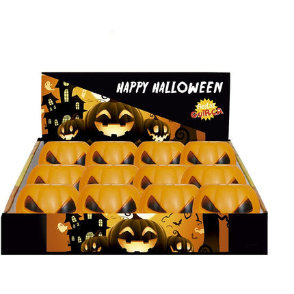 Halloween Uitdeelcadeautjes Spook Pompoenen 5cm 12st - Partywinkel - 8434077190852