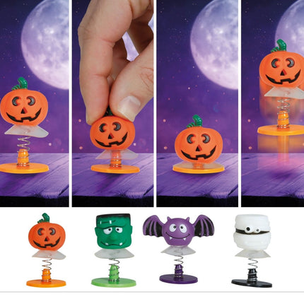 Halloween Uitdeelcadeautjes Springspeelgoed 4st - Partywinkel - 8434077269497