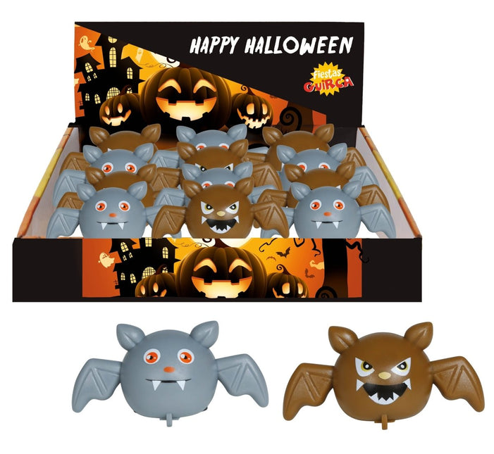 Halloween Uitdeelcadeautjes Vleermuizen 7cm 12st - Partywinkel - 8434077269473