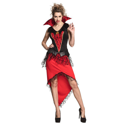 Halloween Vampier Kostuum Rood Dames van Boland koop je bij Partywinkel