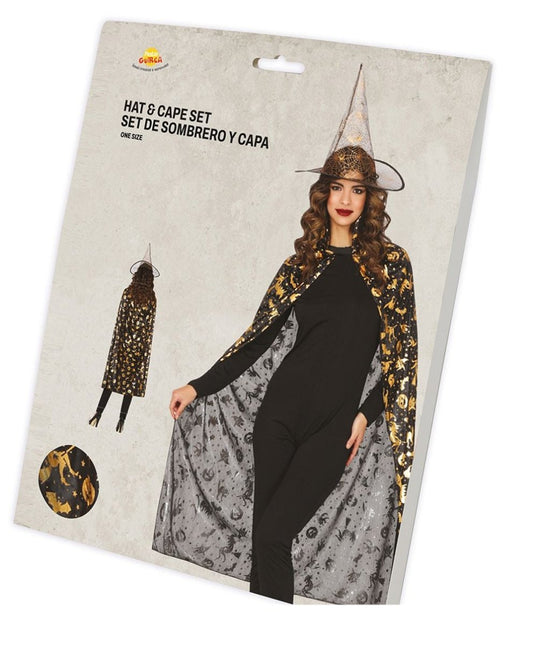 Halloween Verkleedset Dames Heks 2 delig - Partywinkel - 8434077190128