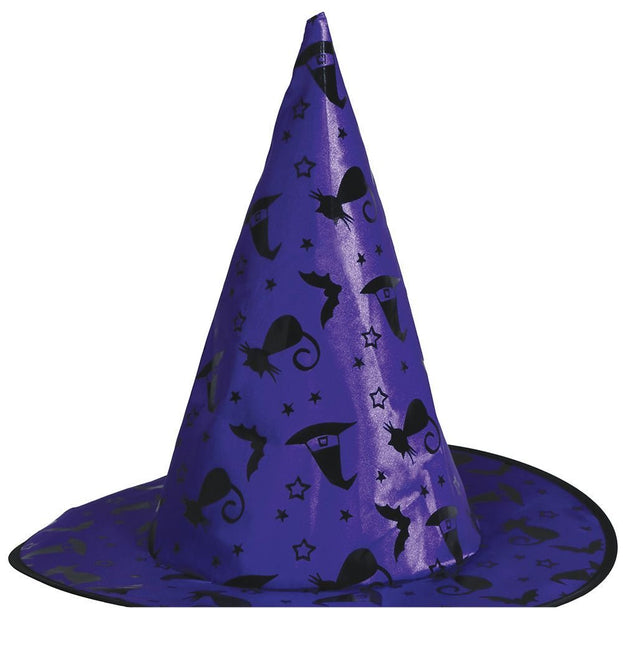 Halloween Verkleedset Paars Meisje Heks 2 delig - Partywinkel - 8434077190081