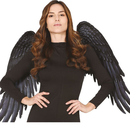 Halloween Vleugels Stof Grijs 1,05m van Fiestas Guirca koop je bij Partywinkel