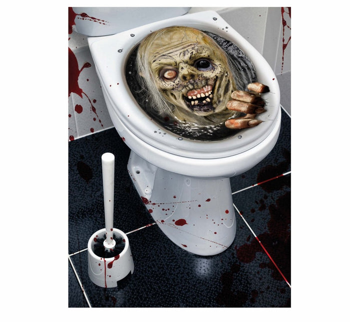 Halloween Wc Sticker Zombie van Fiestas Guirca koop je bij Partywinkel
