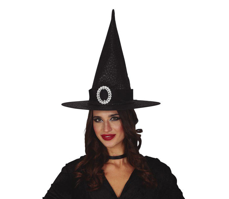 Halloween Zwarte Heksenhoed van Fiestas Guirca koop je bij Partywinkel