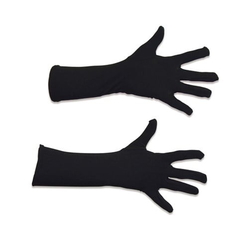 Handschuhe Deluxe Schwarz 40cm – Partywinkel