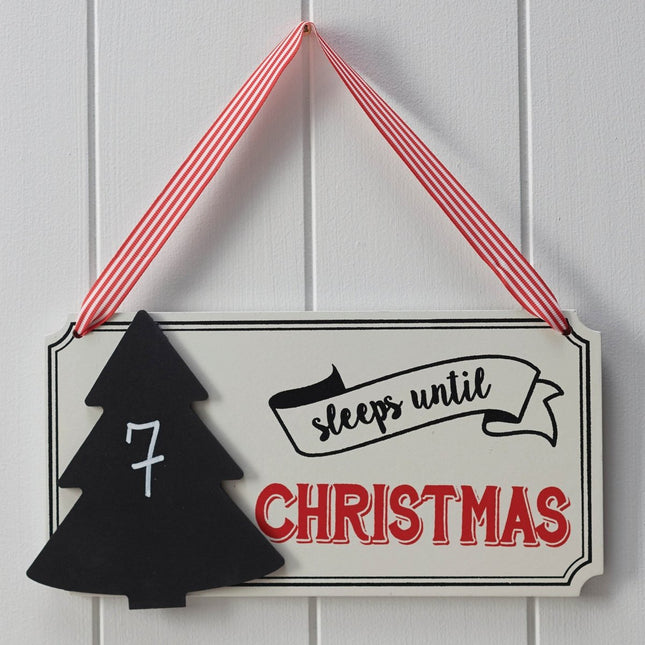 Hangbord Sleeps Until Christmas 21,5cm van Ginger Ray koop je bij Partywinkel