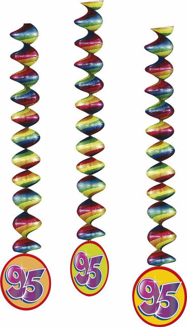 Hangdecoratie 95 Jaar Versiering 75cm 3st van Haza Witbaard koop je bij Partywinkel