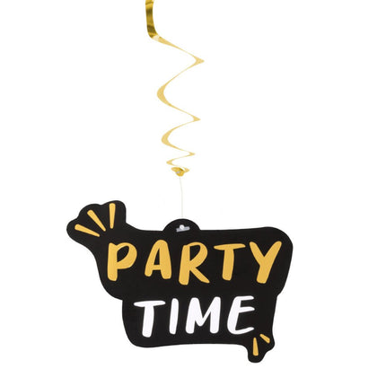 Hangdecoratie Party Time Dubbelzijdig 85cm van Boland koop je bij Partywinkel