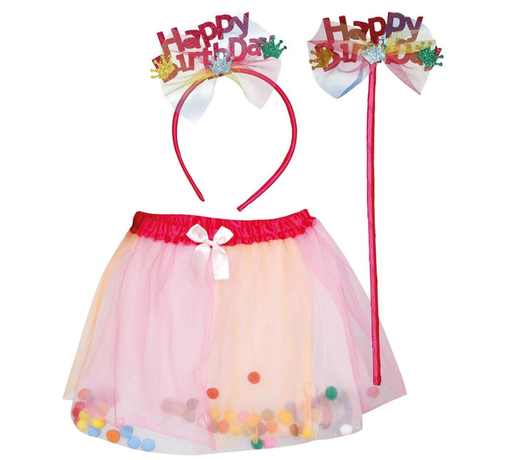 Happy Birthday Accessoireset 3 delig - Partywinkel - 8434077270707