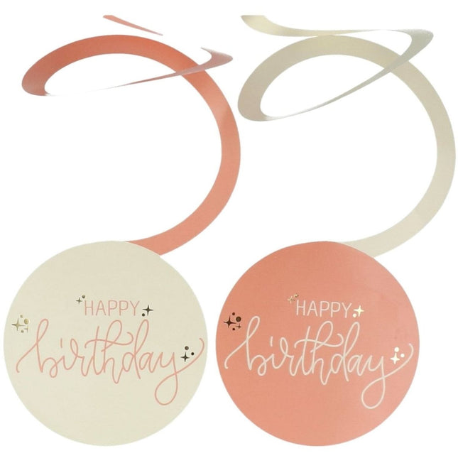 Happy Birthday Hangdecoratie 6st van Folat koop je bij Partywinkel