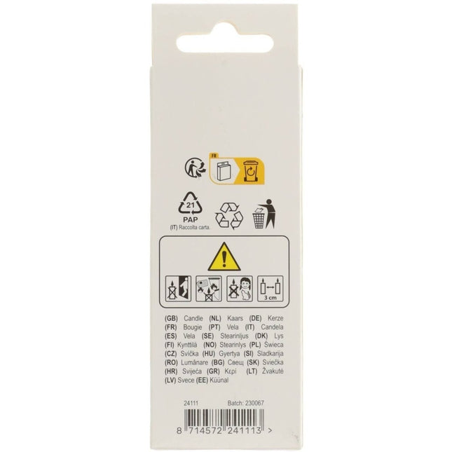 Happy Birthday Kaars 1 Jaar 7cm van Folat koop je bij Partywinkel