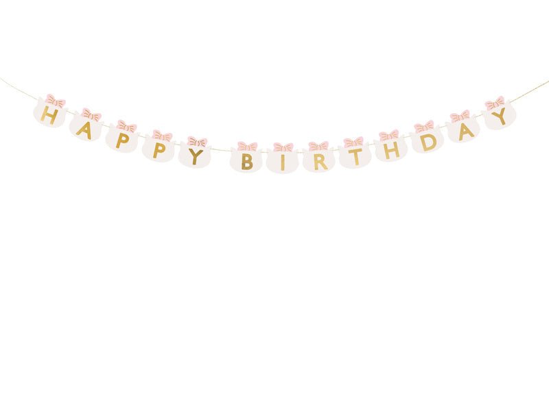 Happy Birthday Letterslinger 2,8m van Partydeco koop je bij Partywinkel
