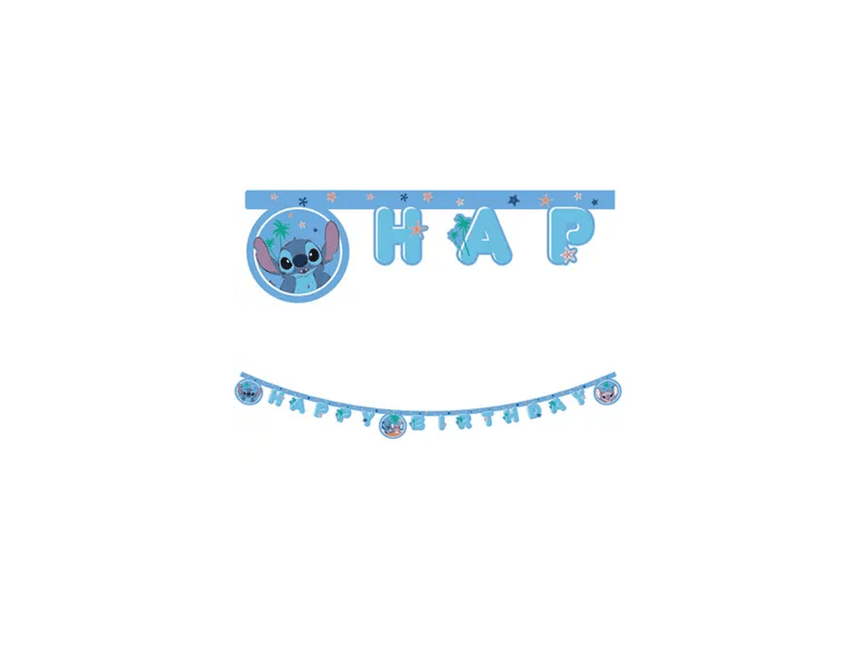 Happy Birthday Letterslinger Stich & Angel - Partywinkel - 5201184969120