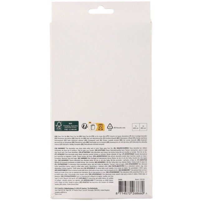 Happy Birthday Papieren Waaiers Gekleurd 3st van Folat koop je bij Partywinkel