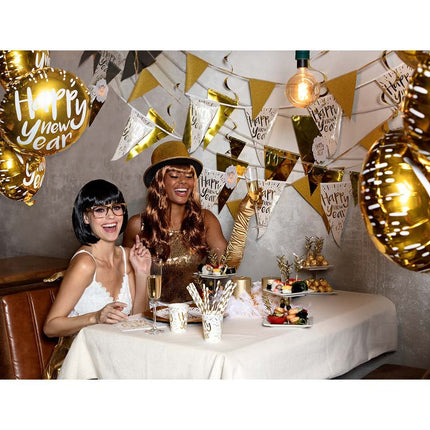 Happy New Year Borden 23cm 10st van Boland koop je bij Partywinkel