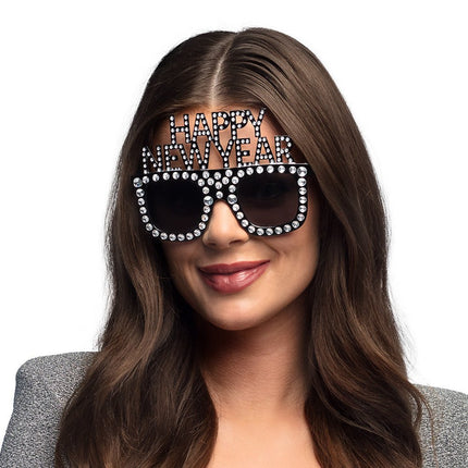 Happy New Year Bril Glitters van Boland koop je bij Partywinkel