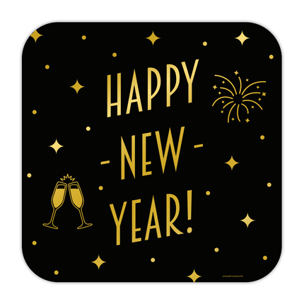 Happy New Year Deurbord 50cm van Paper Dreams koop je bij Partywinkel