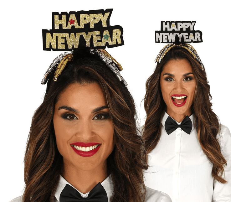 Happy New Year Hoed 24cm van Fiestas Guirca koop je bij Partywinkel