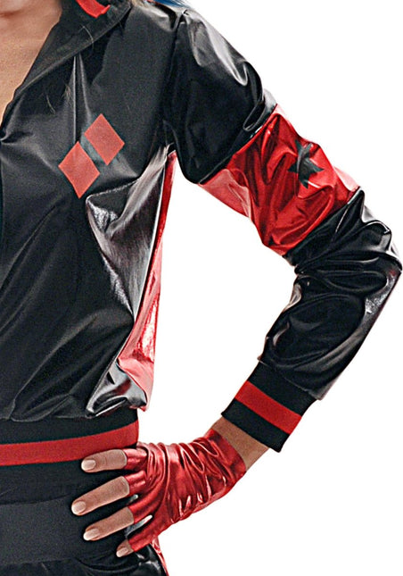 Harley Quinn Kostuum Rood Zwart Dames Volwassenen van Ciao International koop je bij Partywinkel