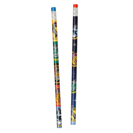 Harry Potter Potloden met Gum 8st van Unique koop je bij Partywinkel