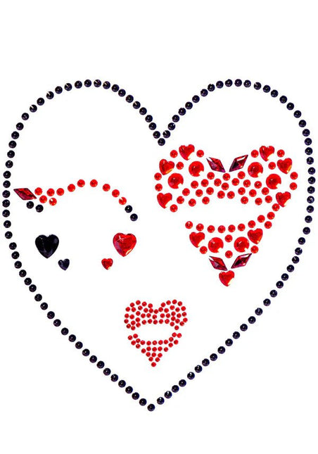 Hartenvrouw Gezicht Stickers - Partywinkel - 714718564814