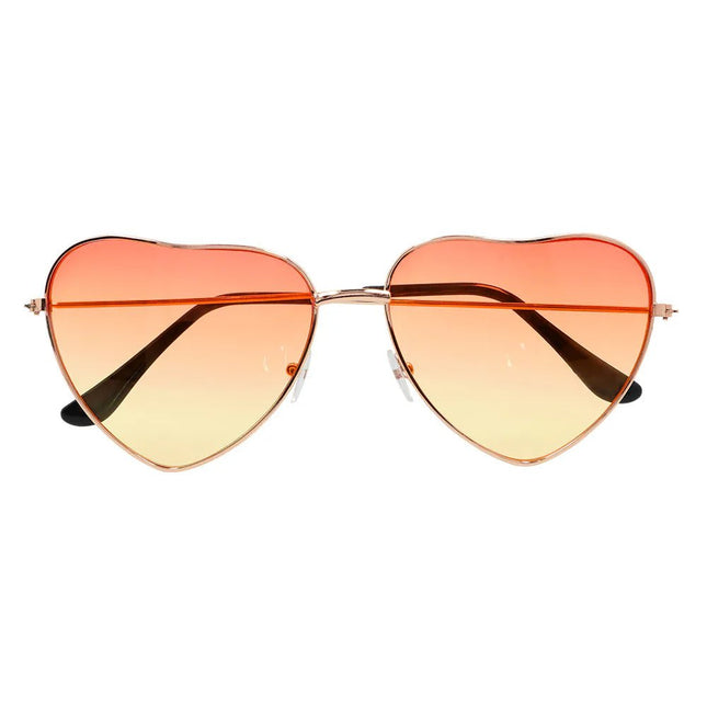 Hartjes Bril Oranje Groovy van Boland koop je bij Partywinkel