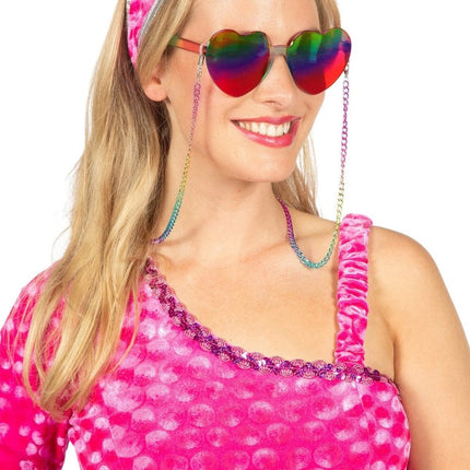 Hartjes Bril Regenboog 2 delig van Wilbers & Wilbers koop je bij Partywinkel