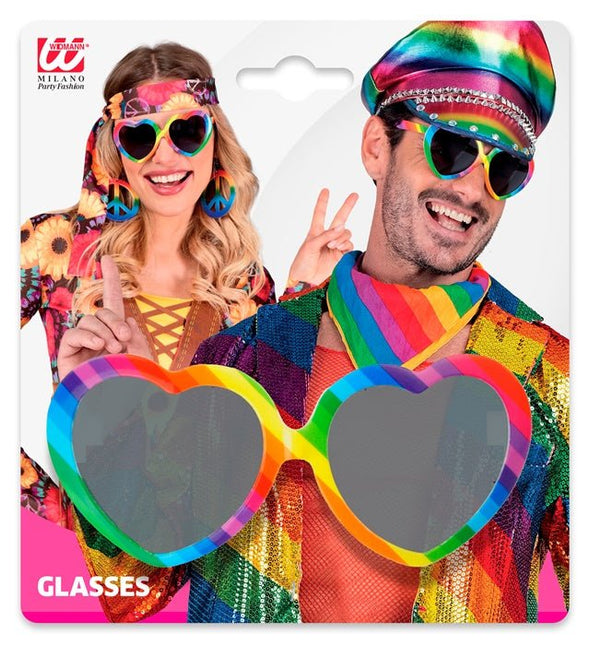 Hartjes Bril Regenboog van Widmann koop je bij Partywinkel
