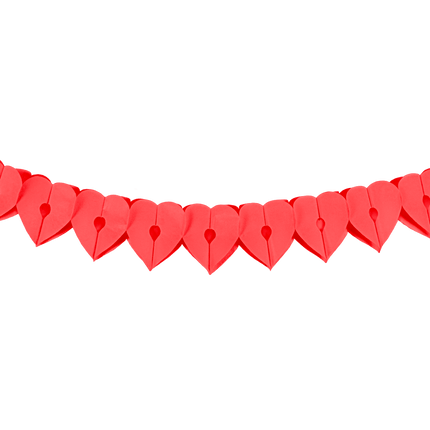 Hartjes Slinger Rood Papier 6m van Paper Dreams koop je bij Partywinkel