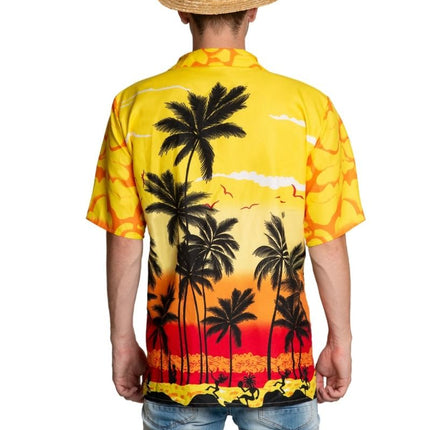 Hawai Shirt Paradise Geel van Partychimp koop je bij Partywinkel