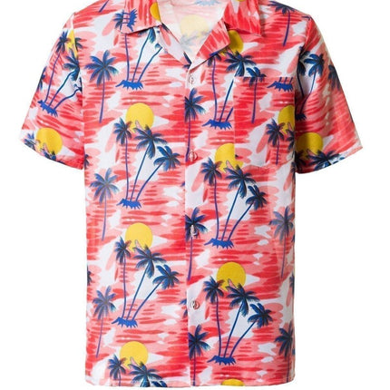 Hawai Shirt Rood van Partychimp koop je bij Partywinkel