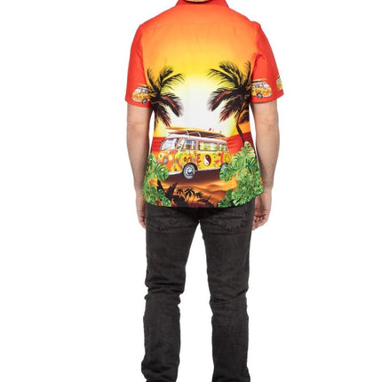 Hawaii Blouse Oranje Heren van Wilbers & Wilbers koop je bij Partywinkel