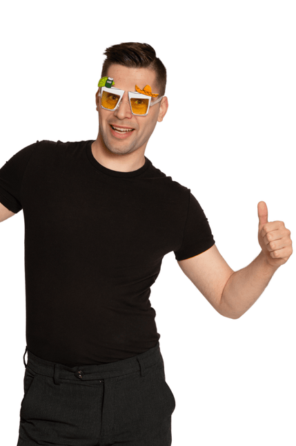 Hawaii Bril Gekleurd Cocktail van Partychimp koop je bij Partywinkel