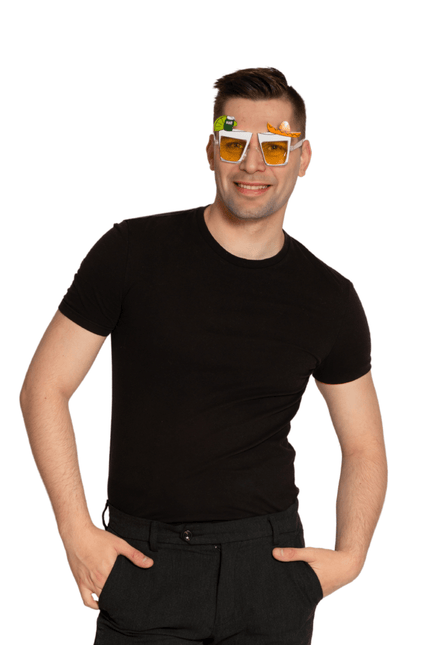 Hawaii Bril Gekleurd Cocktail van Partychimp koop je bij Partywinkel