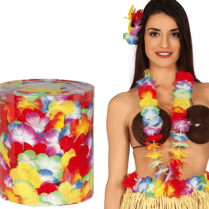 Hawaii Ketting Gekleurd 25st van Fiestas Guirca koop je bij Partywinkel