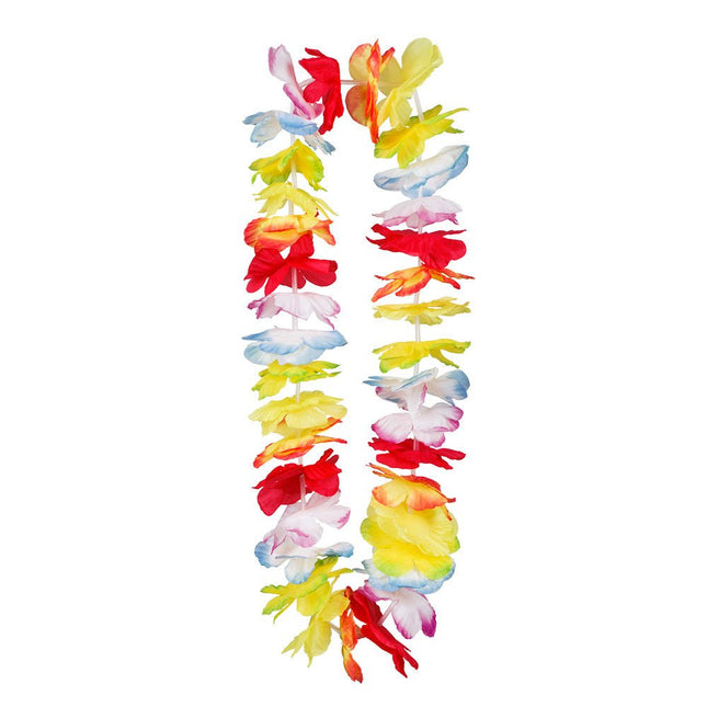Hawaii Krans Gekleurd - Partywinkel - 8712026524102