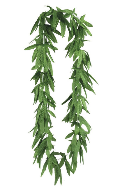 Hawaii Krans Groen Bladeren van Boland koop je bij Partywinkel