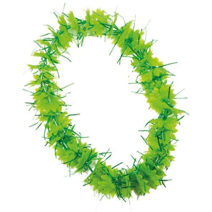 Hawaii krans groen met tinsels van Folat koop je bij Partywinkel