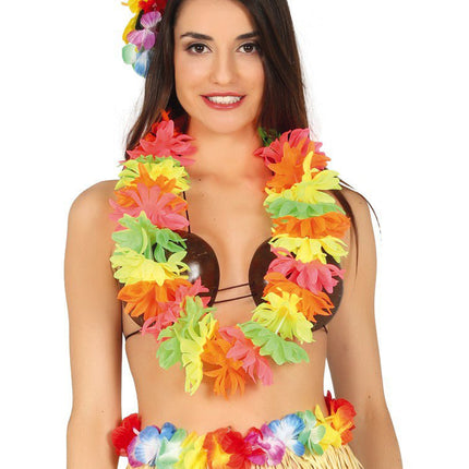 Hawaii Krans Neon 50cm van Fiestas Guirca koop je bij Partywinkel