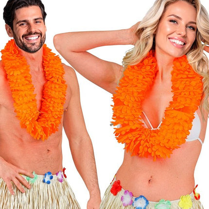 Hawaii Krans Oranje van Widmann koop je bij Partywinkel